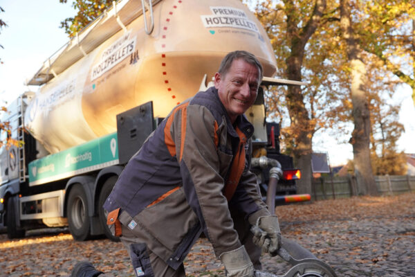 Lose Pellets Anlieferung